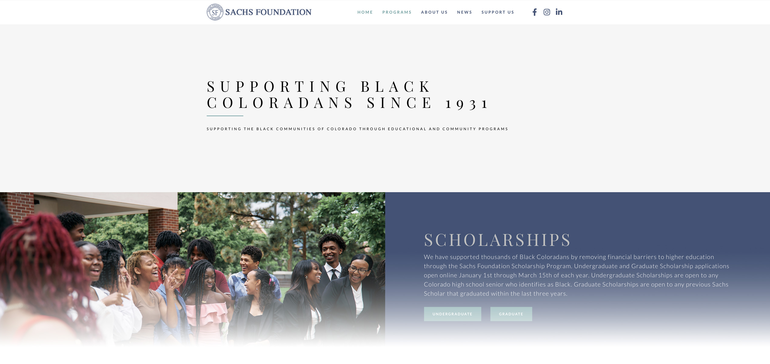 Application for the Sachs Foundation Scholarship Opens January 1